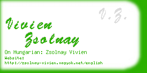 vivien zsolnay business card